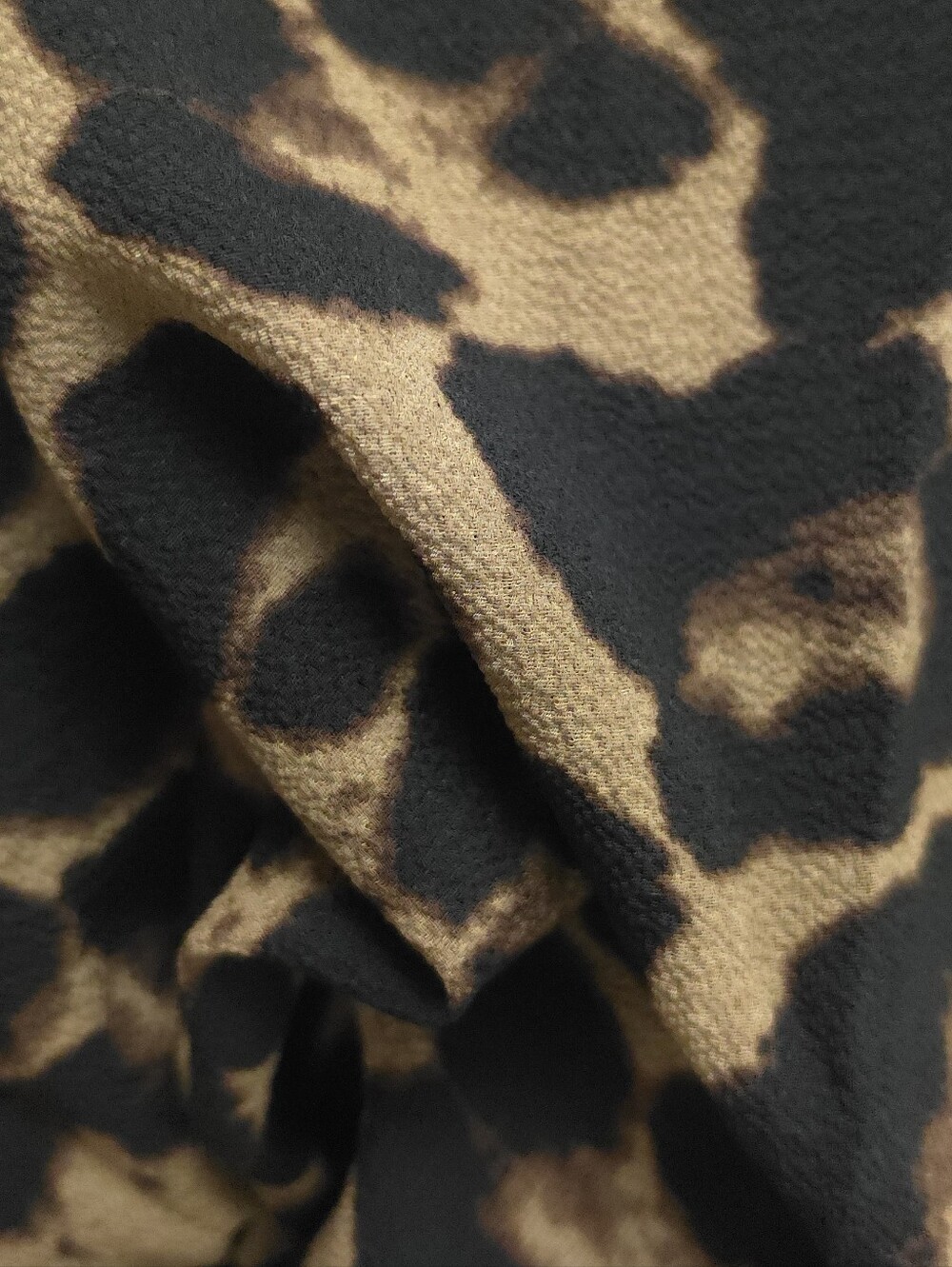 New Flowy Boho Leopard Print Maxi Dress Plunge V Neck Halter Long Black Brown - Picture 9 of 11